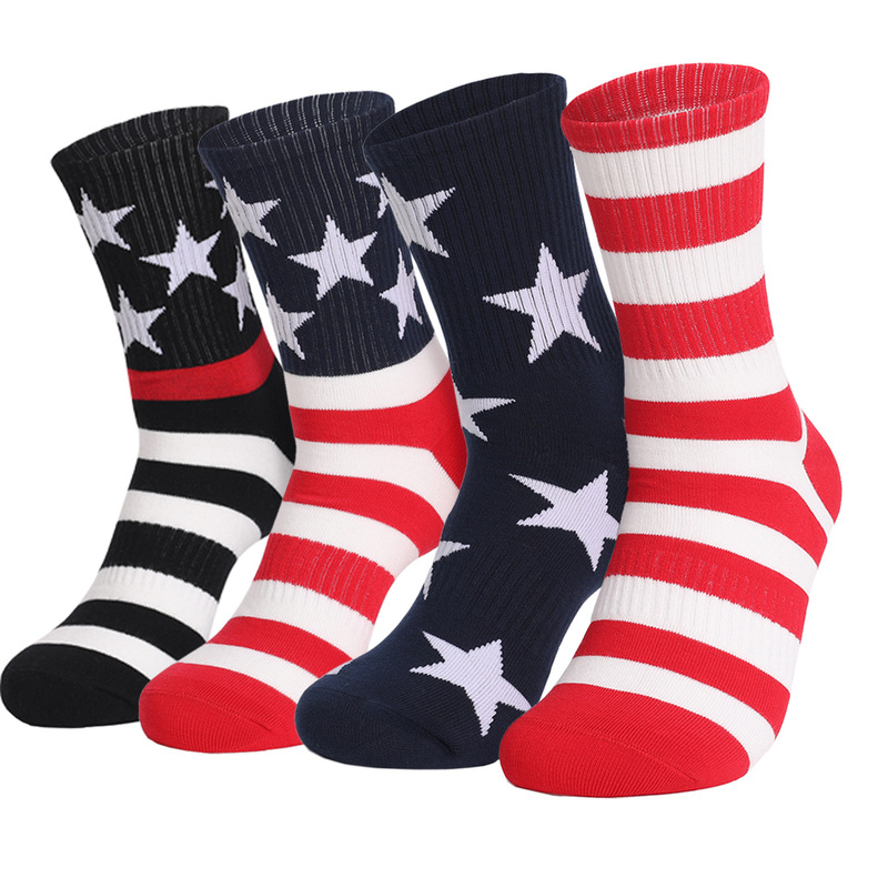 Men's Socks Amazon Independent Station Summer New American Flag Independence Day Holiday Gift Printed Cotton Men's and Women's Mid-Tube Socks Men's Socks Amazon Independent Station Summer New American Flag Independence Day Holiday Gift Printed Cotton Men's and Women's Mid-Tube Socks