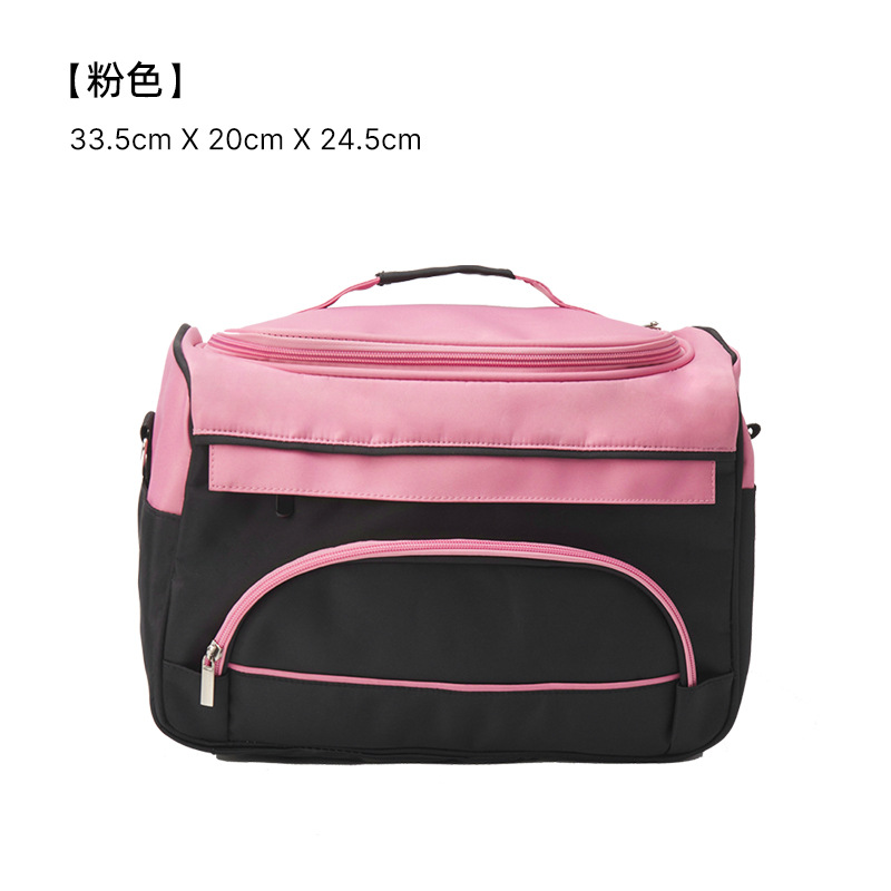 Multi-cepillo bolsa de cosméticos de las mujeres portátil de gran capacidad profesional artista de maquillaje y bolsa de almacenamiento de maquillaje tatuaje herramientas de bordado