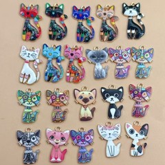 21 色 KC ゴールドドリップオイル DIY クリエイティブシミュレーションスタンディング猫ジュエリーペンダントブティックホットスタイル
