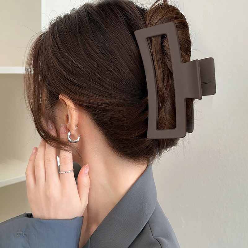 Clip de pelo de gran tamaño 13cm Cabeza trasera updo clip de tiburón Volumen de cabello femenino horquilla grande clip de pelo de alta calidad tocado