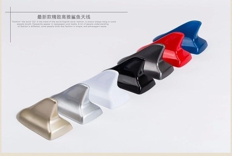 Cross-Border Factory Direct Sales car roof shark fin decorative antenna modified tail shark fin universal punch-free