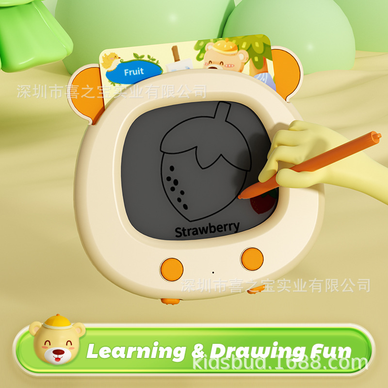 Máquina de educación temprana en inglés y ruso Nuevo producto transfronterizo Máquina de tarjetas de audio Máquina de aprendizaje de escritura Juguetes educativos para niños Comercio exterior