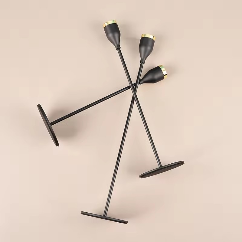 Candelaria europea de pie alto decoración de decoración