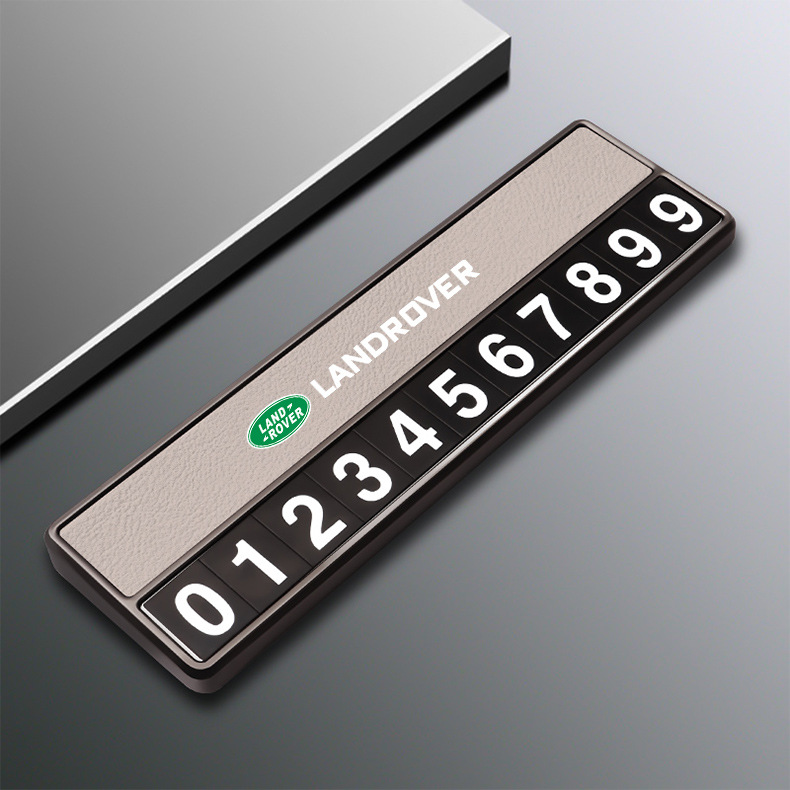 Suitable for Land Rover Discovery Sport Range Rover Sport Velar Evoque Defender Temporary Parking Phone Number Plate