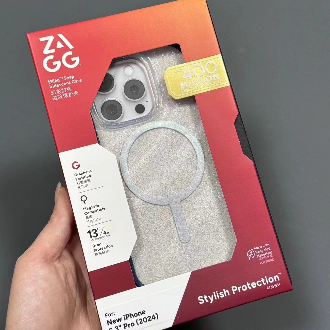 Aplicable a Apple 16 color fantasma anti-caída antibacteriana polvo de absorción magnética cubierta protectora iPhone 16 pro estuche de teléfono móvil