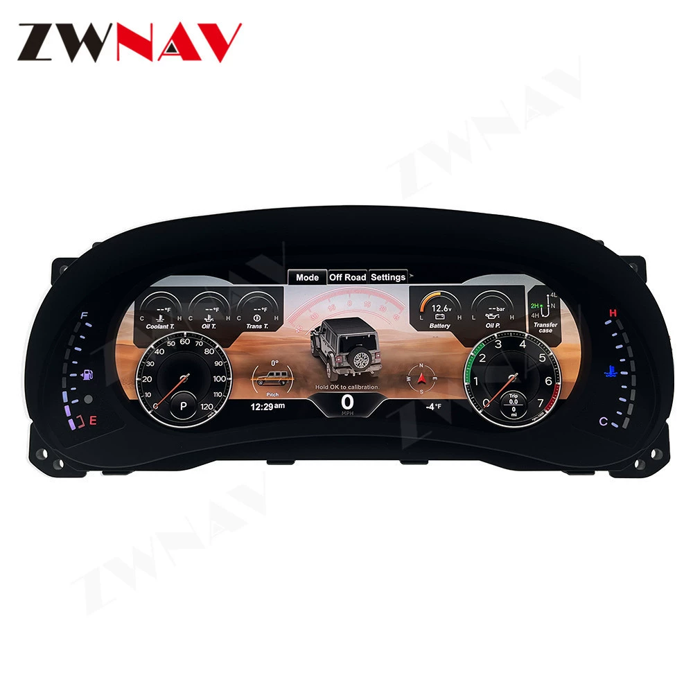 Подходит для моделей Jeep Wrangler 10-17, интеллектуальная модификация приборной панели с ЖК-дисплеем, центральная панель управления с ЖК-дисплеем на базе Linux.