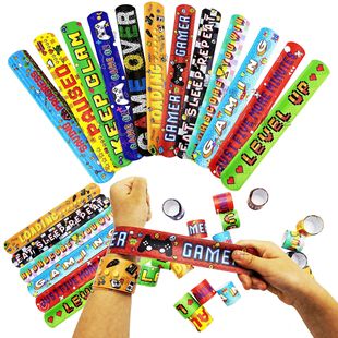 New Cross-Border Video Game Pat Circle Player Game Party Bracelet Pixel Video Game Pat Circle