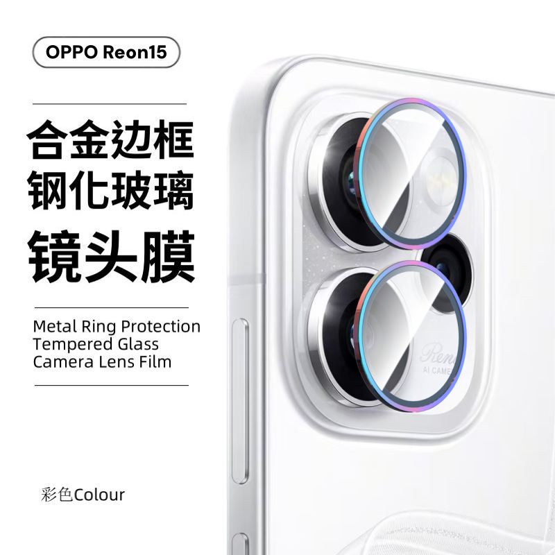 Aplicable a OPPO reno15pro película de lente cámara trasera de teléfono móvil metal de alta definición vidrio posicionamiento película de ojo de halcón