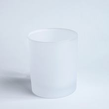 厂家批发热转印马克杯DIY可印图酒杯8oz磨砂玻璃杯威士忌玻璃杯