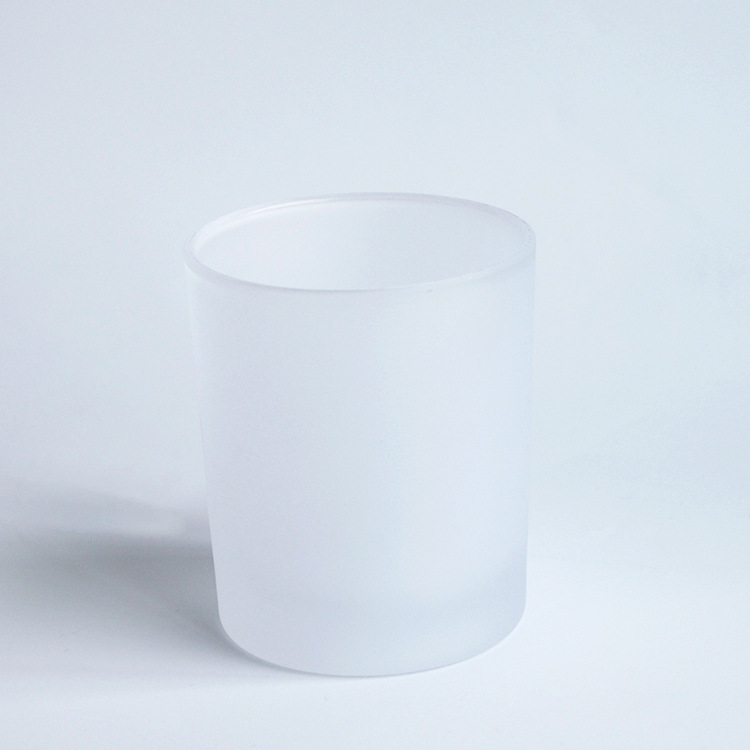 厂家批发热转印马克杯DIY可印图酒杯8oz磨砂玻璃杯威士忌玻璃杯