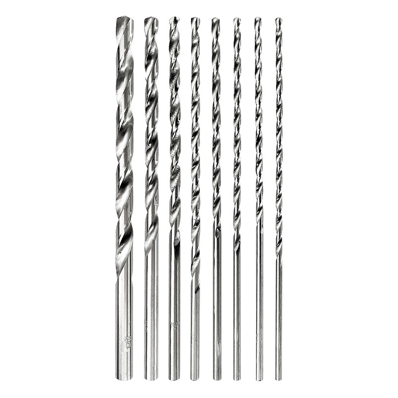 Ventas directas de fábrica 150mm 200mm acero de alta velocidad h2longthened taladro helicoidal de acero de alta velocidad mango recto taladro helicoidal