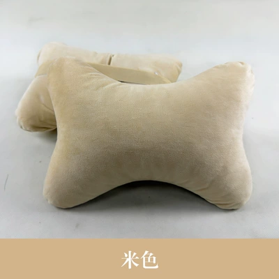 Headrest Crystal Ultra-Soft, Car Bone-Shaped Pillow - one-off-white-neck-pillow-3121