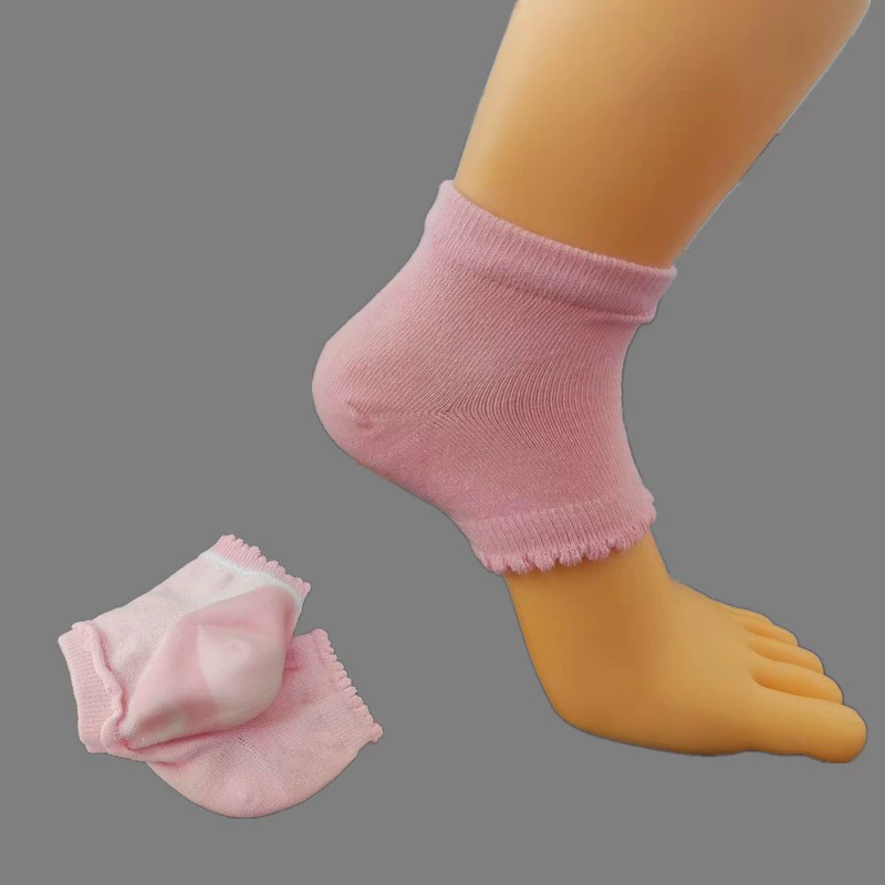Розовый кружевной гель каблуки гель гель локоть защитная каблуки защитная каблуки gel heel socks