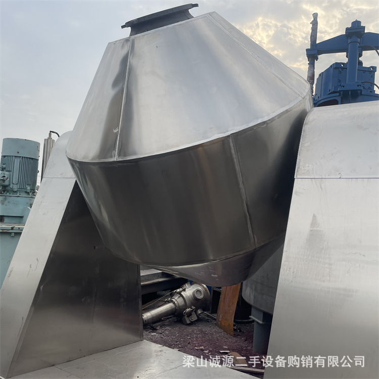 二手不锈钢双锥干燥机 3000L搪瓷双锥干燥机 双锥回转真空干燥机