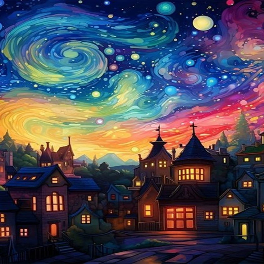 Pintura de diamantes DIY transfronteriza al por mayor, 5D, superventas, con diseño de luna junto al mar, diamantes redondos, diamantes completos, diamantes cuadrados, pintura decorativa para sala de estar