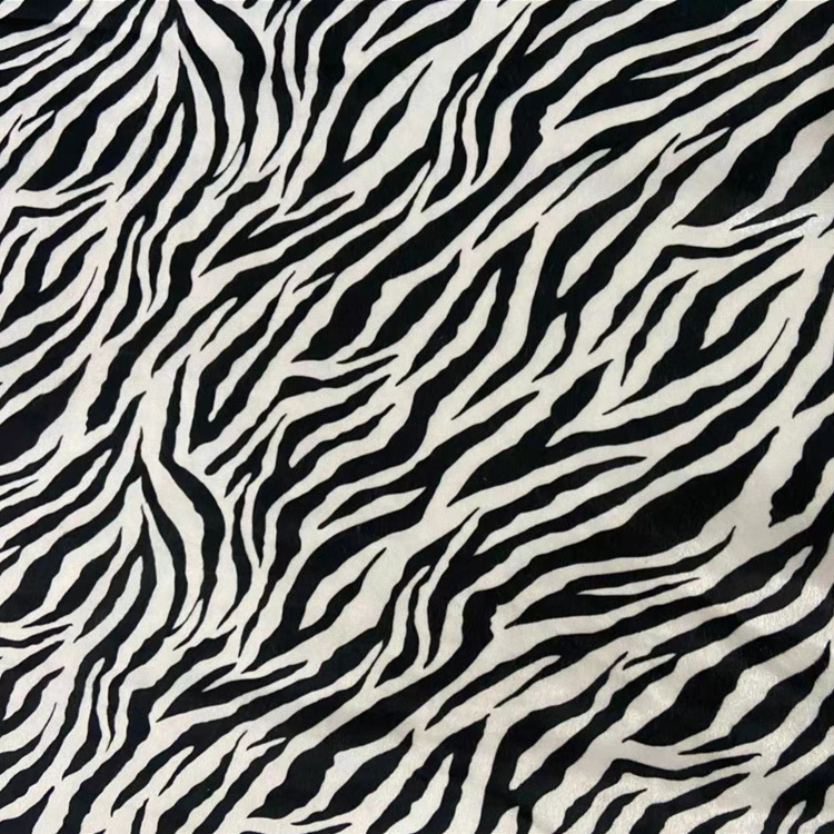 Super suave felpa corta impresa paño leopardo Tigre patrón de leche franela felpa juguete zapatos y sombreros equipaje tela