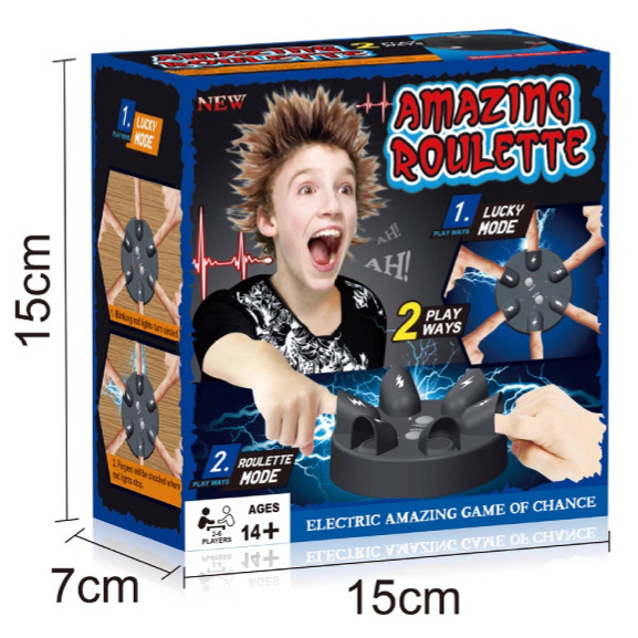 Nuevo juego de mesa extraño de Amazon transfronterizo, descompresión complicada, detector de mentiras de descarga eléctrica de seis dedos, reunión de adultos, juego complicado