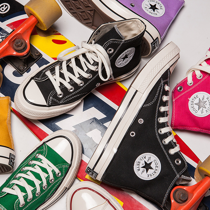 Seoul Converse Rice 1970S Black High-Top Canvas Shoes for Women 2023 Summer New Style Putian Factory Delivery Seoul Converse Rice 1970S Black High-Top Canvas Shoes for Women 2023 Summer New Style Putian Factory Delivery