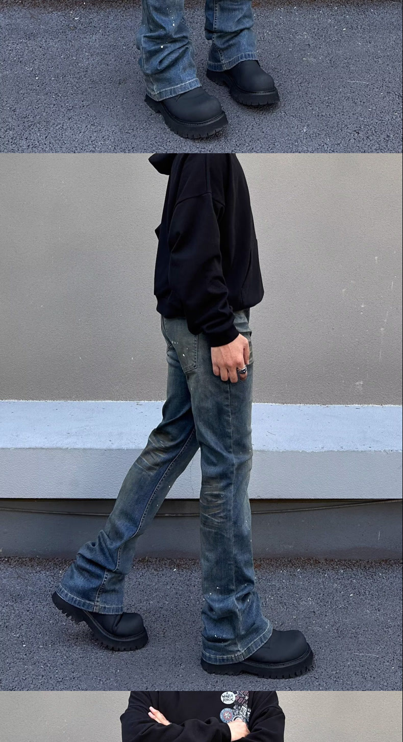 New Spring/Autumn High Quality Stretch Men's Jeans Straight Leg Slim Fit Retro Versatile Fashion Jeans_mkmklike.com