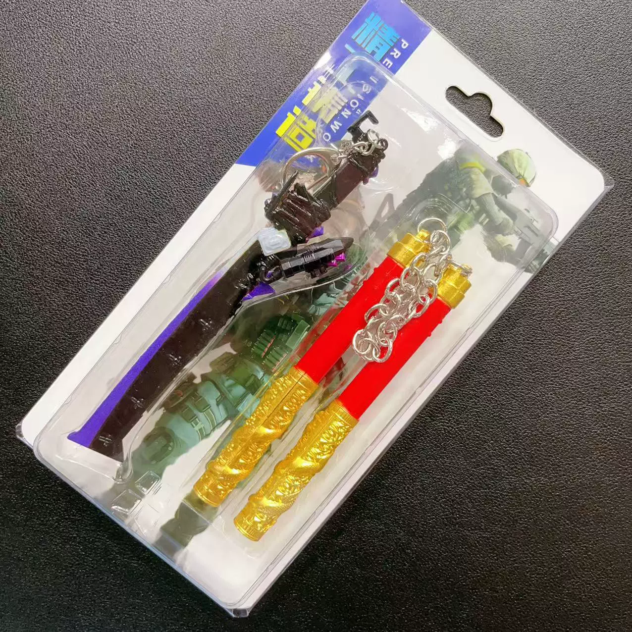 Игровой периферийный алюминиевый оружие модель Genshin Impact костюм Волчья погибель Дракон Нунчак Доулу континент модель