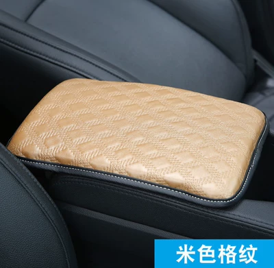 protective pad memory foam armrest | Other Automotive Interior Supplies - plaid-armrest-beige