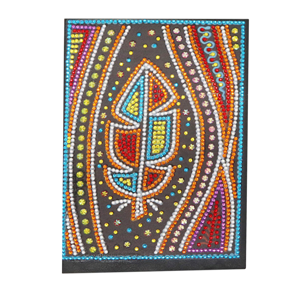 Transfronterizos mejores ventas de pintura de diamante perimetral puntuación de perforación manual bordado A5 cuaderno de cuadernos de pintura de diamante fábrica al por mayor