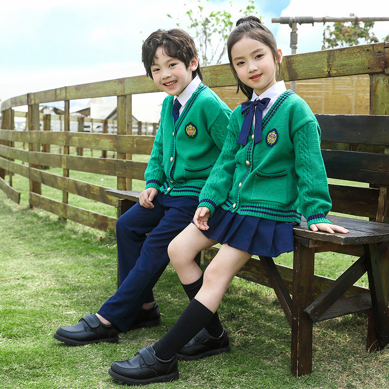 초등학교 유치원 교복 봄 가을 겨울 새로운 영국 스타일 유치원 교복 수업 교복 어린이 공연 합창