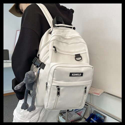 Backpack for Boys with Ins Korean Style, Origin, Ulzzang, Girl High School, College Students, Versatile, Large Capacity, Multi-layer, Double Shoulder Bag