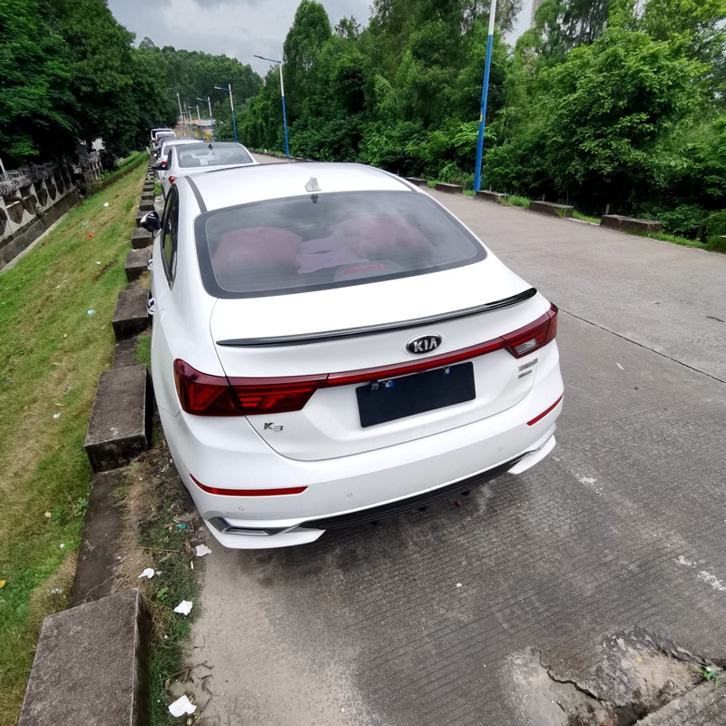 Suitable for 2019-2024 Kia K3 Rear Wing New K3 Modification Special Punch-Free Paint Decorative Tail Press