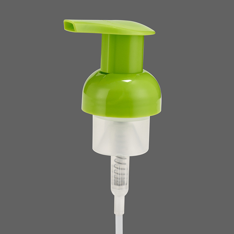 源头厂家直供PP塑料按压乳液泵40牙高档卸妆油泵便携化妆品泵头