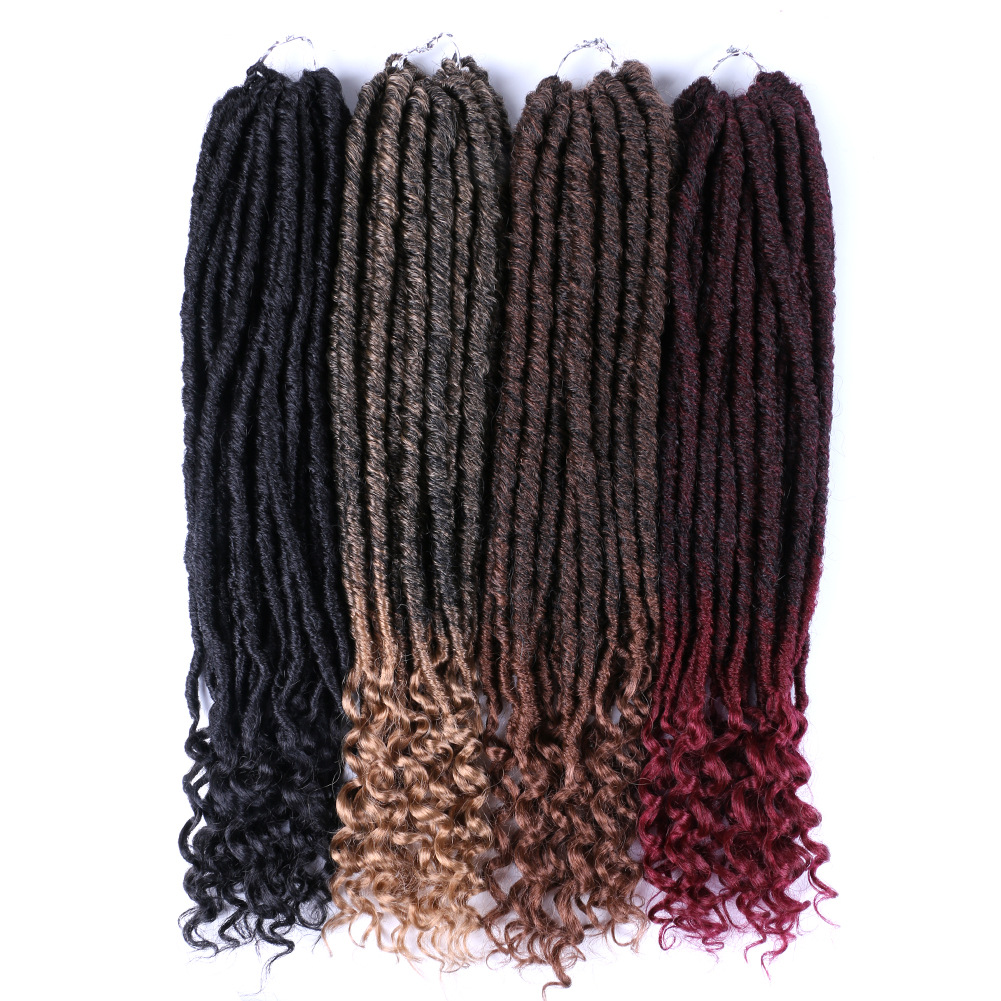 Extension per capelli Treccia senza fibre chimiche Extension per capelli intrecciati all'uncinetto Parrucche Locs Parrucche Trecce per capelli all'uncinetto_voghion.com
