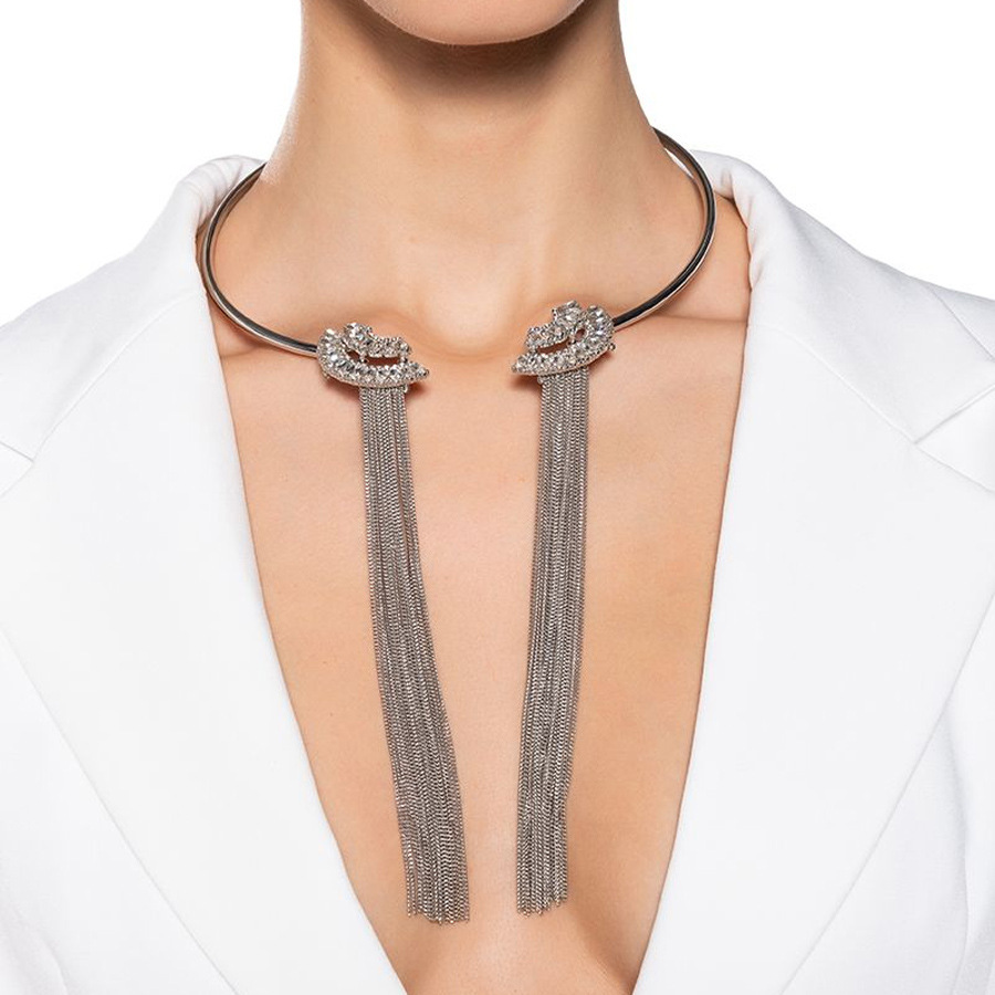 Nuevo collar de bordas transfronterizas de alta calidad collar de metal accesorios de moda collar de mujer