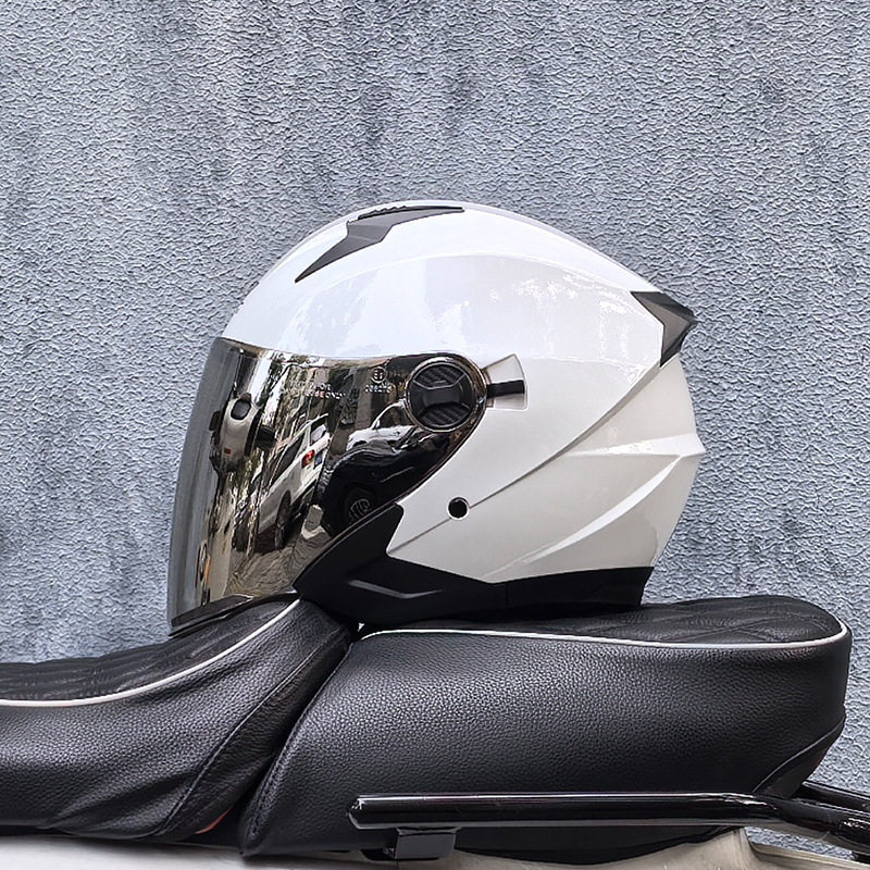 Blanco perla con plateado