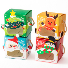 クリスマスのリンゴの箱を卸売りします。クリスマスの箱を包装します。