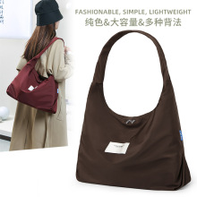 单肩斜挎包男女通用新款通勤托特包简约时尚大容量
