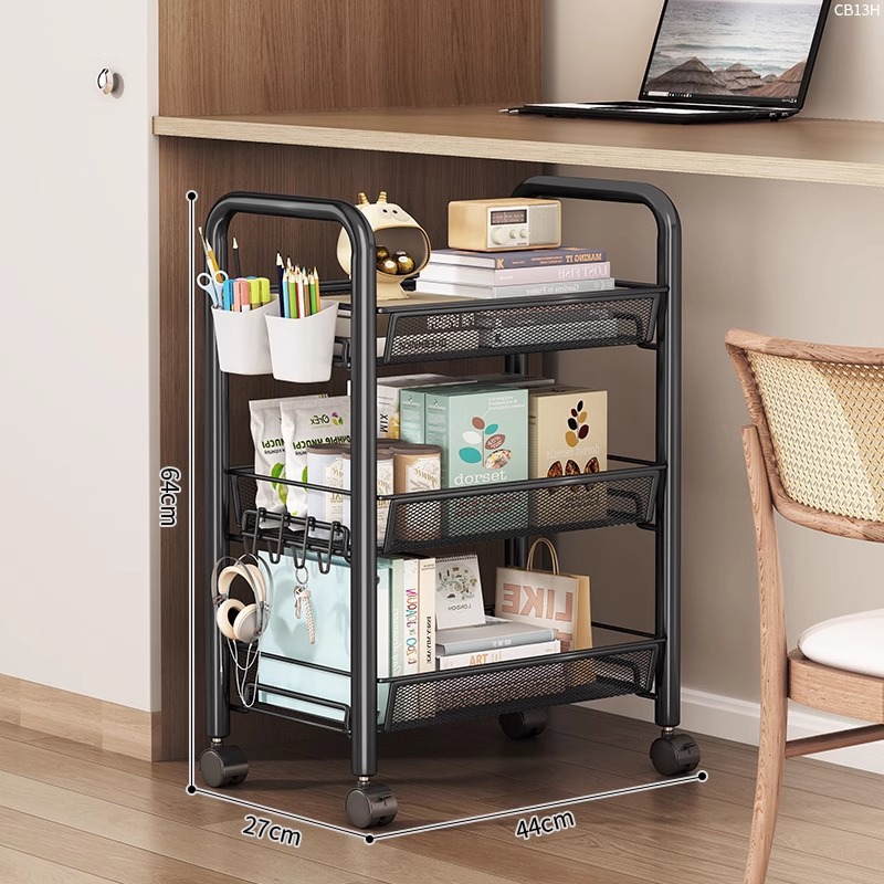 업그레이드된 3단 블랙 [행잉버킷+도르래+후크]