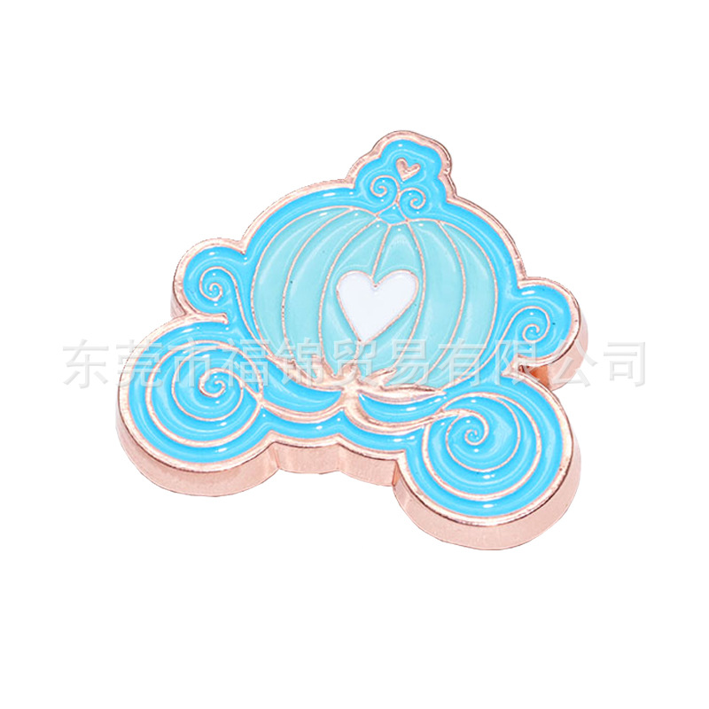 Nuevos accesorios de zapatos de hormigón, botones de zapatos de fruta metálica, accesorios de zapatos de flores del centro comercial