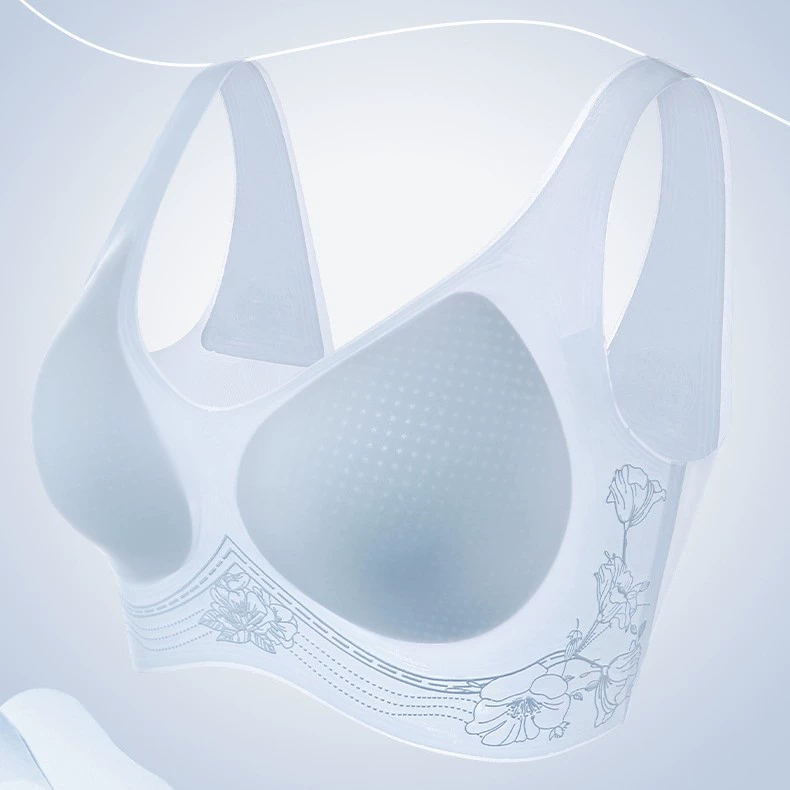 Флоралл ultra thin mountain tea, thin breathable underwear, wireless bra, 3D