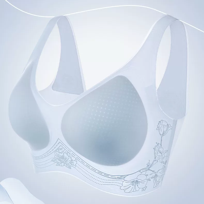 Флоралл ultra thin mountain tea, thin breathable underwear, wireless bra, 3D