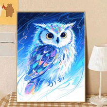 DIY钻石画带框满钻猫头鹰新款学生钻石贴画手工制作贴钻石画