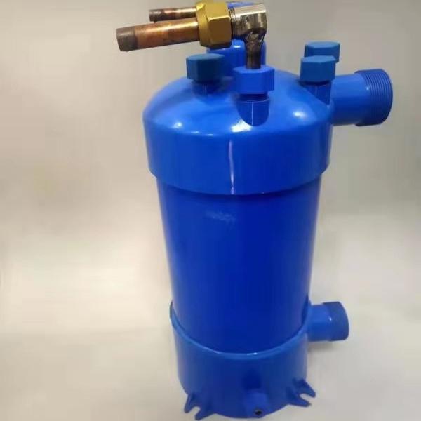 j8氟水换热器机钛炮换热蒸发器交换空气能泳池钛桶耐腐蚀泳池纯g3