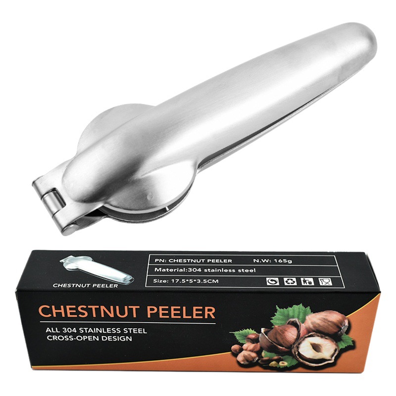 304 stainless steel chestnut clip cross chestnut clip household nut opener kitchen tool walnut clip chestnut clip