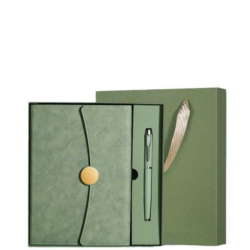 (2개) A5 노트북 선물 상자 세트 비즈니스 인쇄 로고 고급 컨퍼런스 노트북 사무실 회의 연례 회의 고급 선물