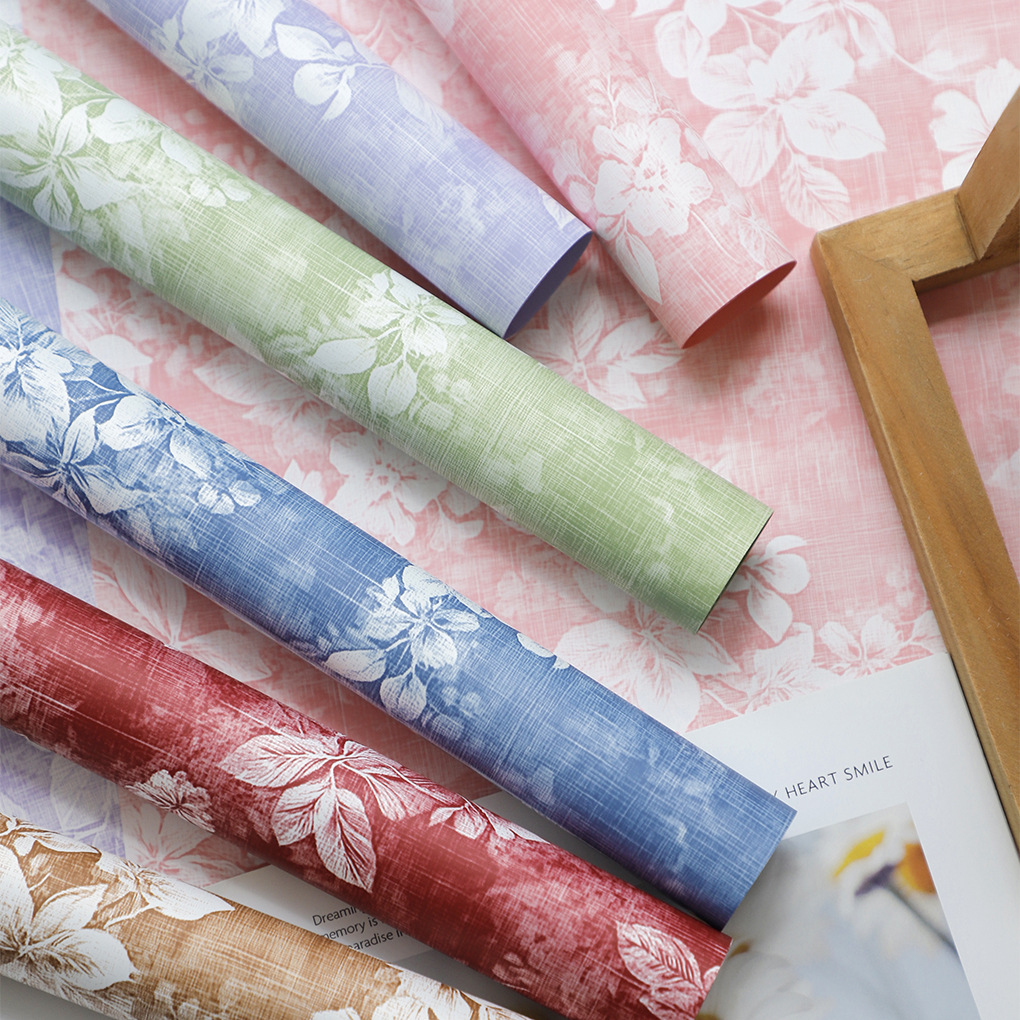 China viento impermeable pluma serie de flores de niebla buquete de flores sueños embalaje de regalos de flores papel de embalaje de flores