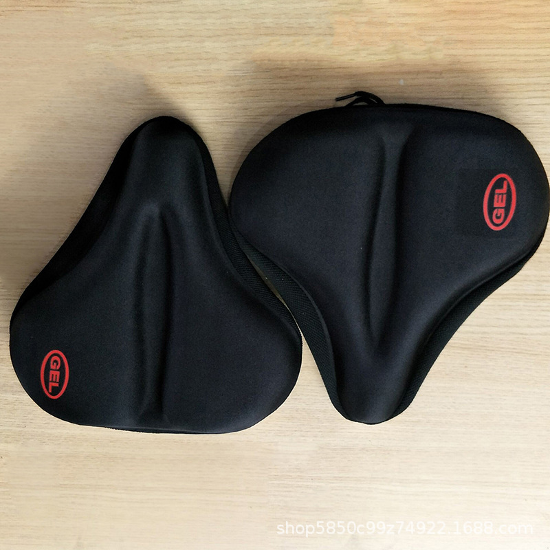 Enlarged and Widened Bicycle Silicone Seat Cover, Thickened Mountain Bike Seat Cover, Waterproof and Sun-Proof