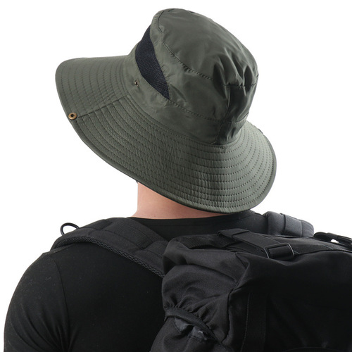New unisex fisherman's hat sunshade sun protection hat for spring and summer outdoor travel, solid color breathable unisex fishing hat