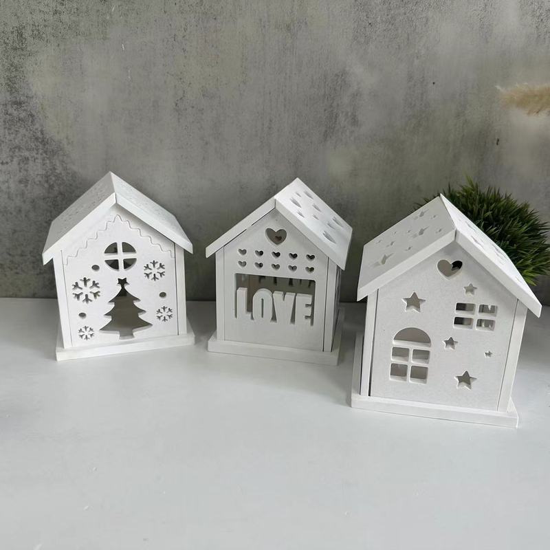 家のクリスマスシリーズのシリカゲルの鋳型を合わせて透かし彫りします。|undefined