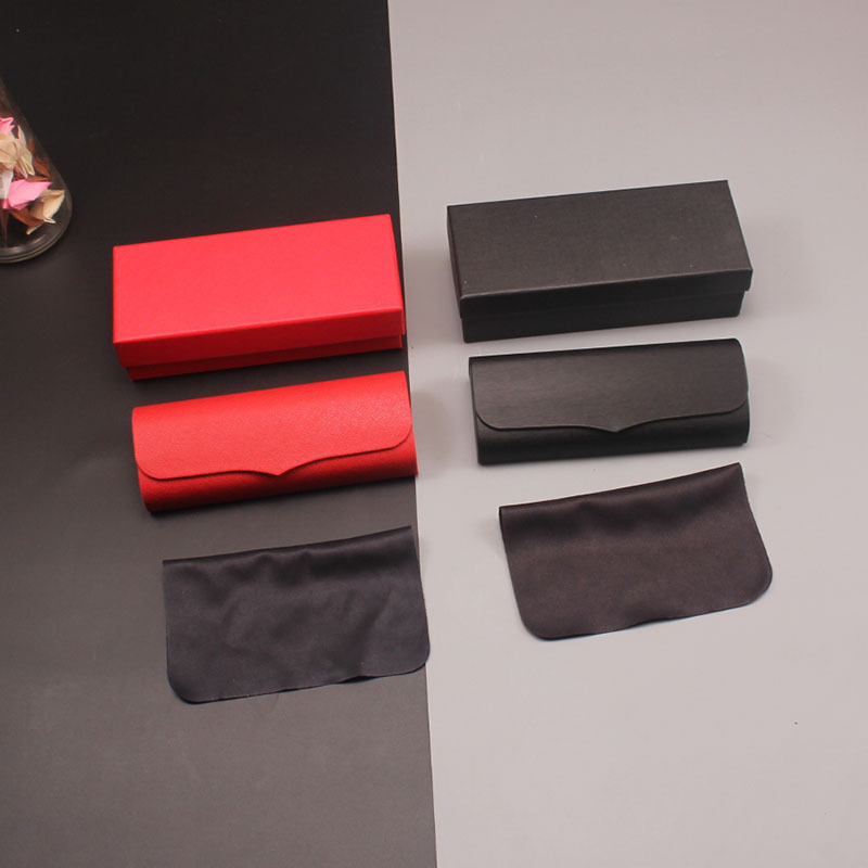 Ready-Made Wholesale Handmade Glasses Case Set, Red and Black, for Myopia Optical Sunglasses Storage, Customizable Processing Available Ready-Made Wholesale Handmade Glasses Case Set, Red and Black, for Myopia Optical Sunglasses Storage, Customizable Processing Available