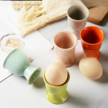 陶瓷放创意早餐放蛋杯的鸡蛋杯子蛋托鸡蛋杯杯复活节餐桌用白色无