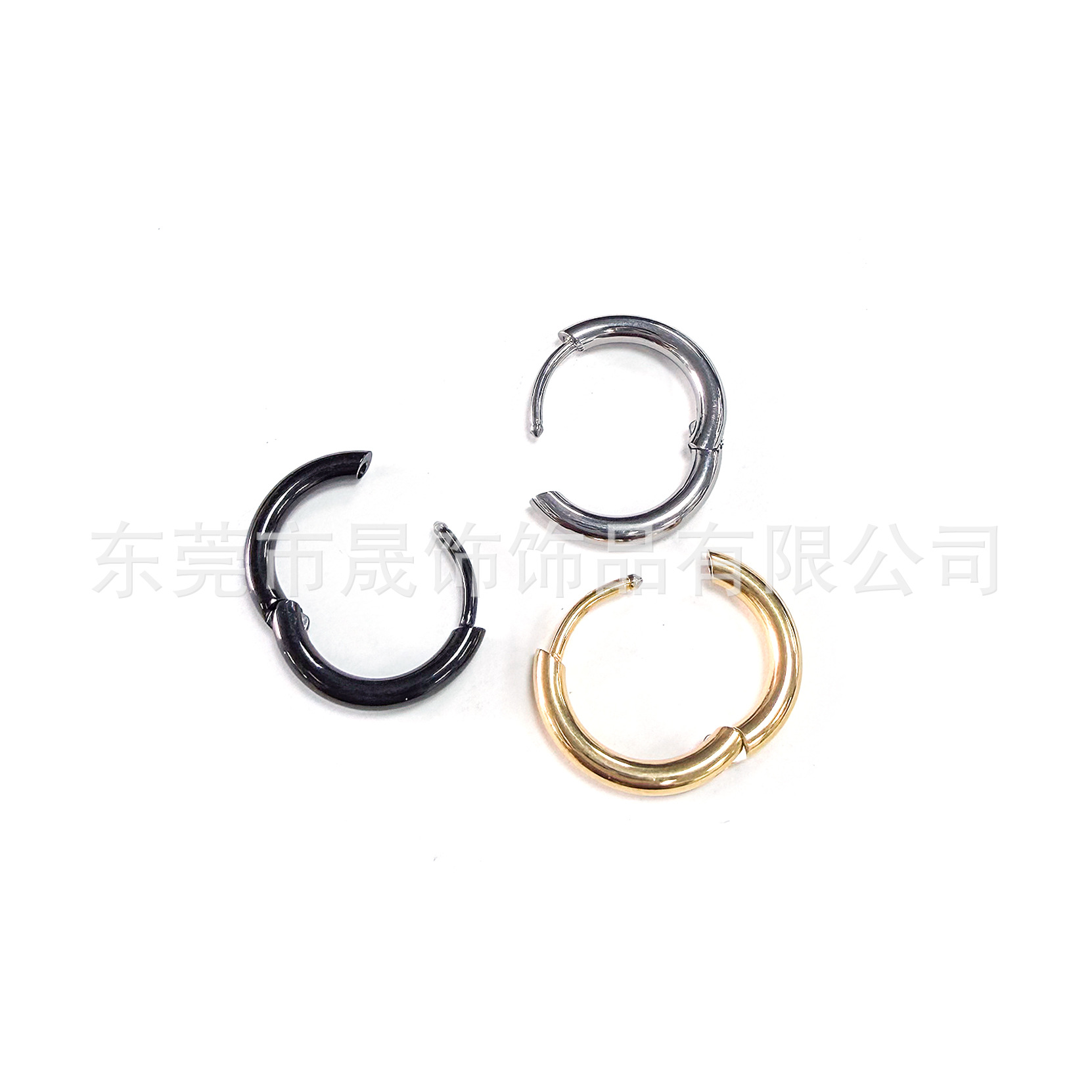 F136 Titanium Alloy 圆 Earring Ear 扣G23 Titanium 素 Hoop Earring 闭口 Ring Ear 饰 Ring Jewelry Accessories